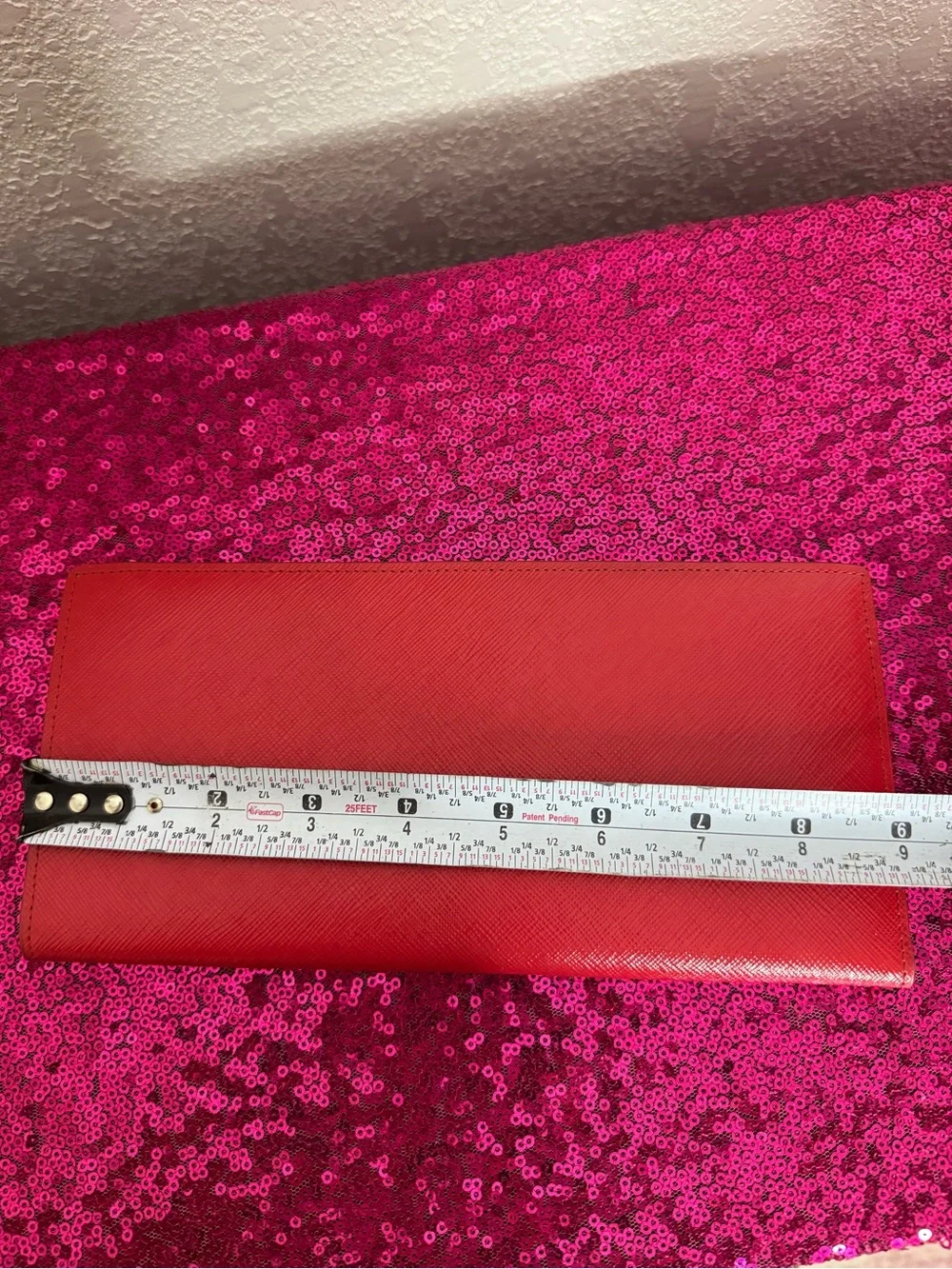 NORDSTROM ✈️ NEW - Cherrry Red, Beige Passport Wallet - 4 x9” Double Billfold